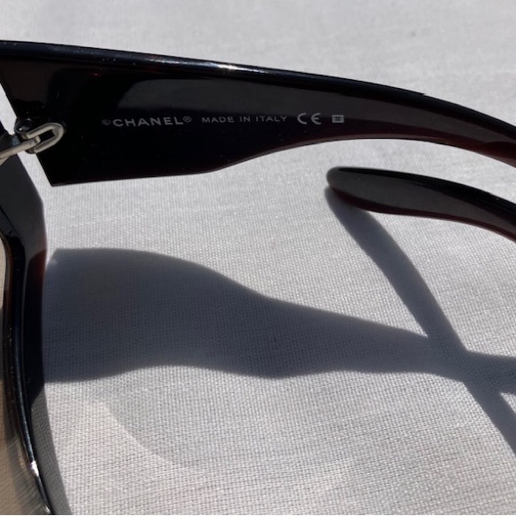 Vintage Chanel Brown Sunglasses 6022-Q c.538/13 - Picture 3 of 4